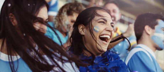 fans cheering